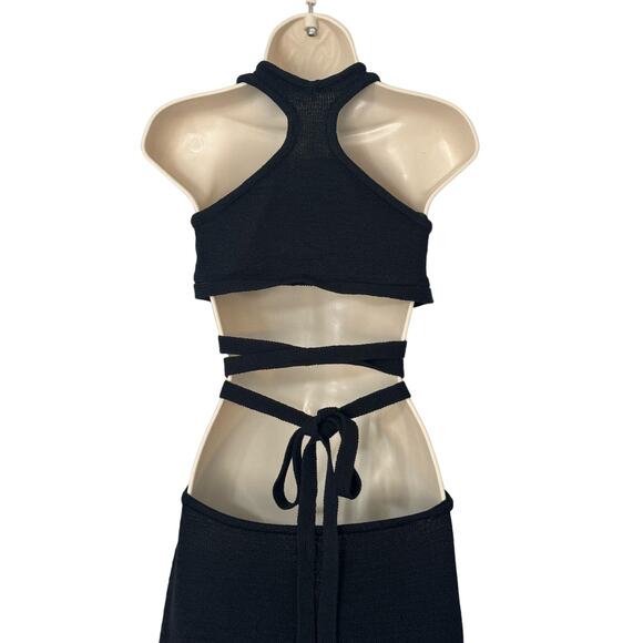 NWT Cult Gaia Aziza Cut Out Knit Dress in Black XL - Picture 13 of 16